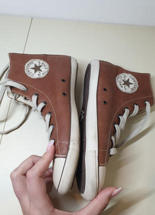 Кеды converse all star кожаные оригинал высокие в состоянии новых