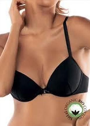 Бюстгальтер хлопковый с push up sielei 1444 черный, 4 (85b)