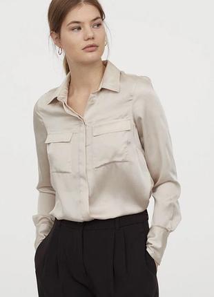Сатинова сорочка h&m