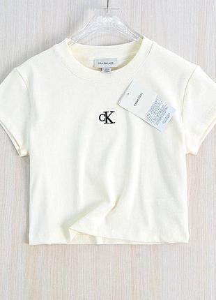 Футболка в рубчик calvin klein