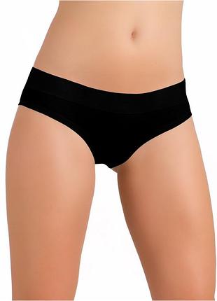 Женские трусы слипы модал / хлопок jadea 503 черный, s