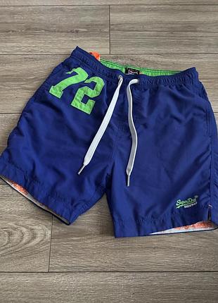 Легенькі брендові шорти superdry l розміру