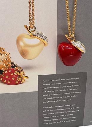 Винтажный кулон kenneth jay lane из коллекции fruit salad jewelry, 1992 год, сша.