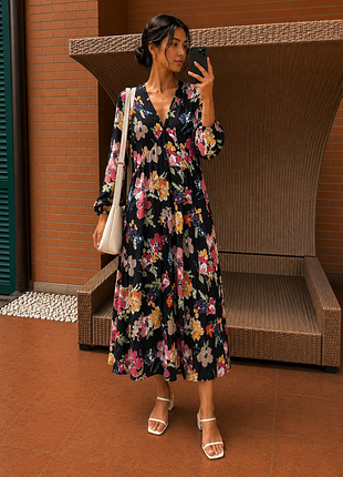 Сукня легка міді v-виріз zara