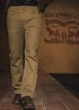 Чоловічі джинси levi's пісочні (l) коттон