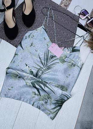 Новий літній топ ted baker l сатиновий топ на тонких бретельках прямий топ в білизняному стилі
