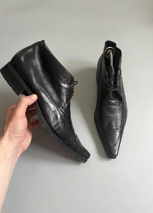 Ботинки казаки baldinini leather 44(28-28.5cm) buffalo santoni clarcs sendra as98