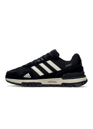 Мужские кроссовки adidas zx 700 black white beige