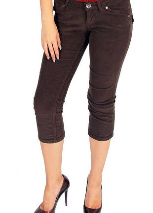 Капри женские parasuco cult (p68z 2417 1z), размеры 27, 31, 32, коричневый, италия