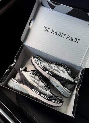 Кроссовки off-white be right back в цвете grey/black