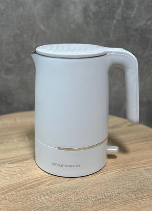 Электрочайник grunhelm eks-26720w 1.7 л 1800 вт белый