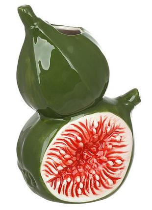 Ваза порцелянова figs 12*9*17.5см зелена