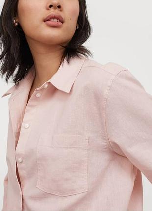 Сорочка льон h&amp;m.