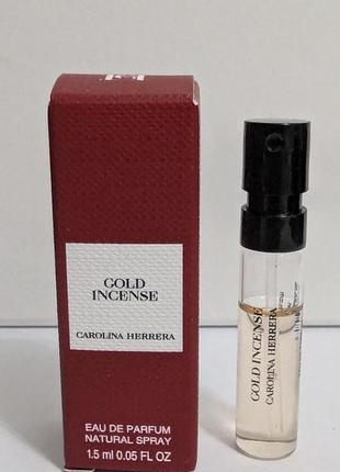 ❤️carolina herrera gold incense, пробник, оригинал