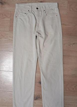Брюки брюки мужские бежевые прямые levis, размер s - m.