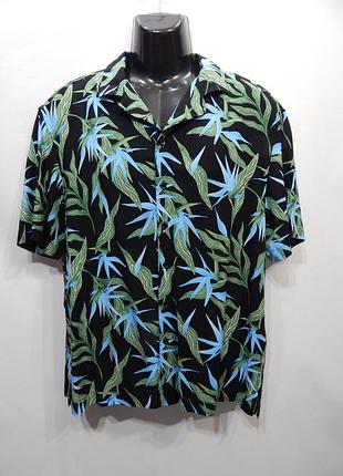 Мужская легкая рубашка с коротким рукавом resort shirt р.52 014kr