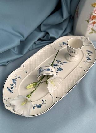 Кільце для серветок villeroy & boch «val bleu» вінтаж