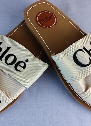 Жіночі шльопанці сандалі босоніжки мюлі сабо chloe, італія, розмір 39