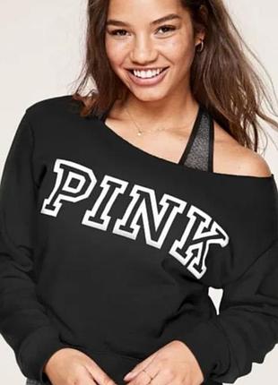 Кроп топ реглан свитшот victoria’s secret pink