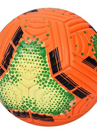 М'яч футбольний ms 4867(orange) розмір 5, пвх, 420-440 г