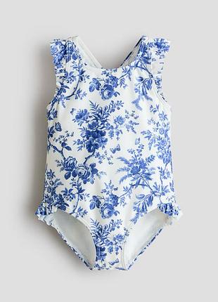 Суцільний купальник для дівчинки h&m