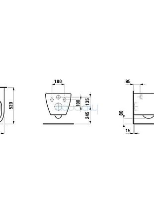 Комплект унітаз lua rimless 5