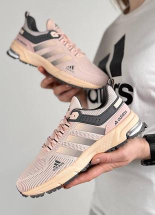 Жіночі кросівки adidas marathon peach grey