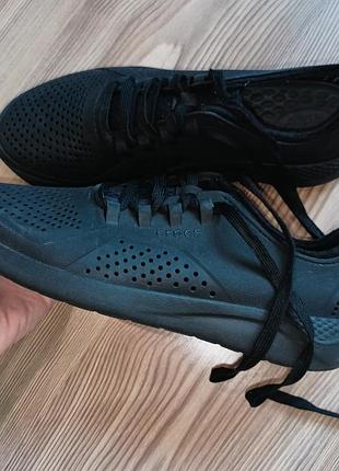 Crocs literide pacer крокс мужские 44 черные кроссовки для моря пляжа