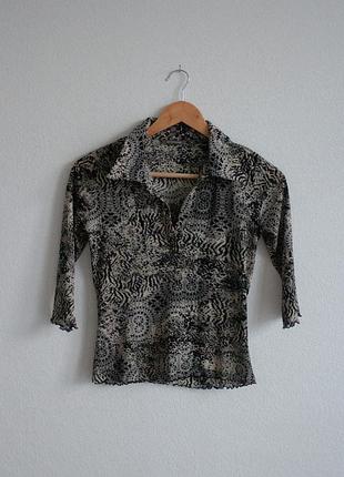 Топ меш river island y2k бохо готик