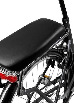 Сидение на багажник backrest eco без спинки, черный (b075)