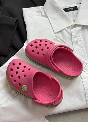 Дитячі crocs оригінал рожеві, легкі та зручні