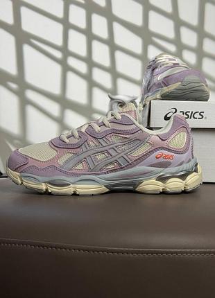 Женские кроссовки asics gel-nyc lavander beige