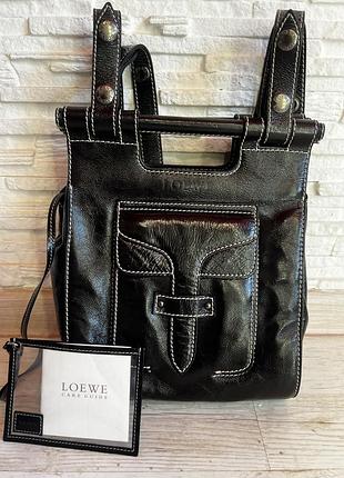 Вінтажна шкіряна сумка loewe