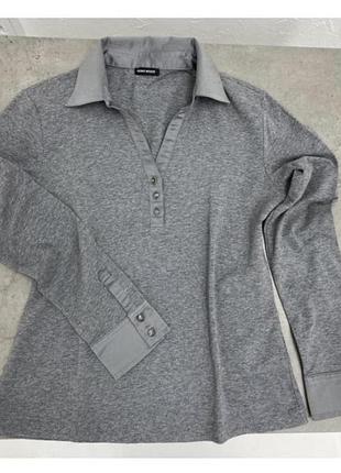 Gerry weber стильная серая блузка в виде новой.
