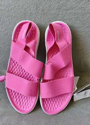 Босоножки женские crocs women's literide stretch sandal р. w9/ 39-40, 25,3 см