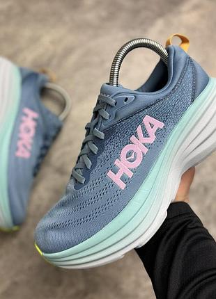 Кроссовки мужские hoka bondi 8 wide (широка колодка) (40 (25.5 см))