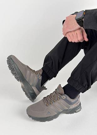 Чоловічі кросівки adidas marathon brown grey 3