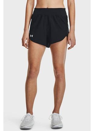 Чорні спортивні шорти з високою посадкою від under armour