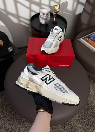 👕 мужские кроссовки new balance 2002r pouch beige green 6