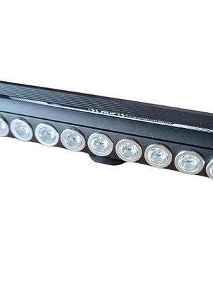 Передняя фара eslnf 9 led alu usb черная (bq-0236)