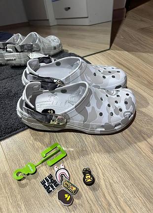 Crocs bape grey 2