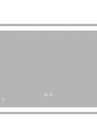 Дзеркало zerix mirra mr05-70x50-reverse з led touch, anti-fog, димером, регулятором яскравості (zx6055)