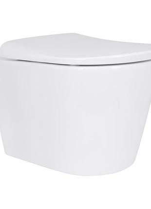 Унитаз подвесной qtap scorpio ml ultra quiet 490x365x325 мм, с сиденьем soft-close maglock, white qtscoml26w49622