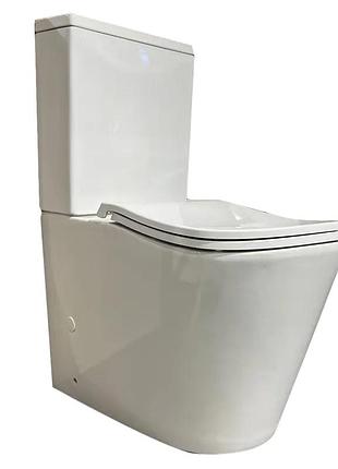 Унитаз-компакт эргономичный koer tt-0202-t3 670x390x860mm система смыва tornado 3.0 (kr5614)