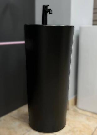 Умывальник (раковина) vbi bolonia black matt напольный