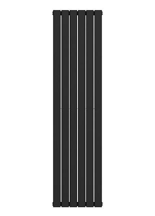 Вертикальный радиатор largo double 452х1800-6, anticor, черный муар