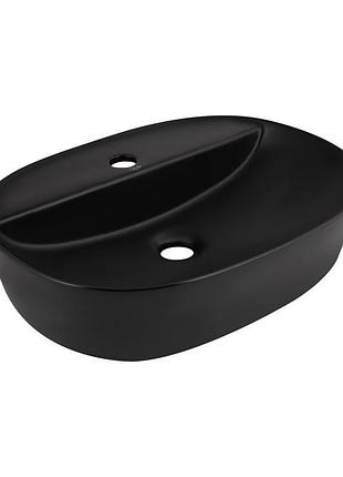 Раковина-чаша qtap scorpio 500x380x120 matt black qt146533mb