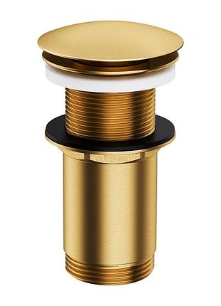 Донный клапан omnires click-clack brushed gold (a716glb)