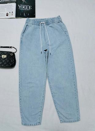 Джинсы на резинке balloon bershka