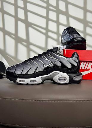 Мужские кроссовки nike air max plus grey black white 7